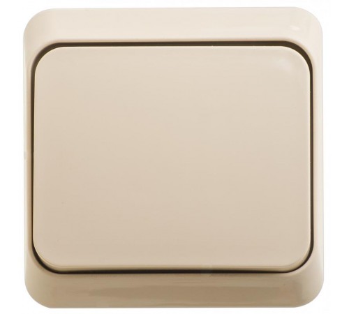 Этюд Кремовый О/У Выключатель кнопочный  KA10-001K  SE