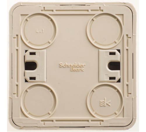 Этюд Кремовый О/У Выключатель кнопочный  KA10-001K  SE