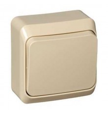 Этюд Кремовый О/У Выключатель кнопочный  KA10-001K  SE