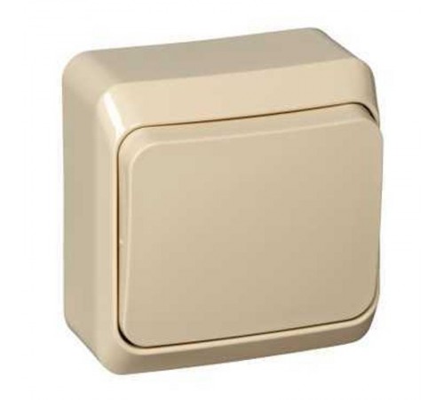 Этюд Кремовый О/У Выключатель кнопочный  KA10-001K  SE