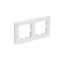 AtlasDesign Nature Белый Рамка 2-ая, натуральное стекло  ATN360102  SE