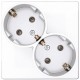 Simon 24 Белый Розетка 2х2К+З Schuko   2450459-030  Simon