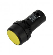 Кнопка EB22 возвратная желтая NO+NC 300 В  36-5532  REXANT