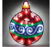 Фигура световая  "Новогодний шар"  LT036   20 диодов  (белый 6500К), 1,5м шнур, IP20  26944  Feron