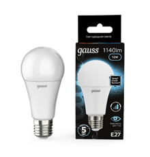 Лампа светодиодная A60 12W 1140lm 4100K Е27 шаг. диммирование LED 1/10/50  102502212-S  Gauss