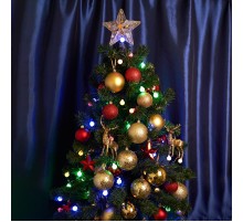 Гирлянда линейная,  200 LED мультиколор 20 м +3м черный шнур, СТАТИЧНАЯ, IP65, CL32  48176  FERON