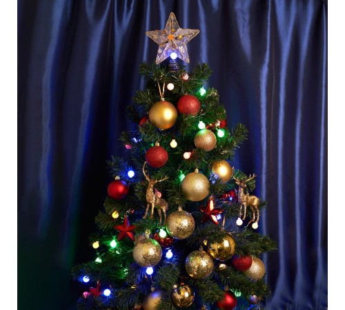 Гирлянда линейная,  200 LED мультиколор 20 м +3м черный шнур, СТАТИЧНАЯ, IP65, CL32  48176  FERON