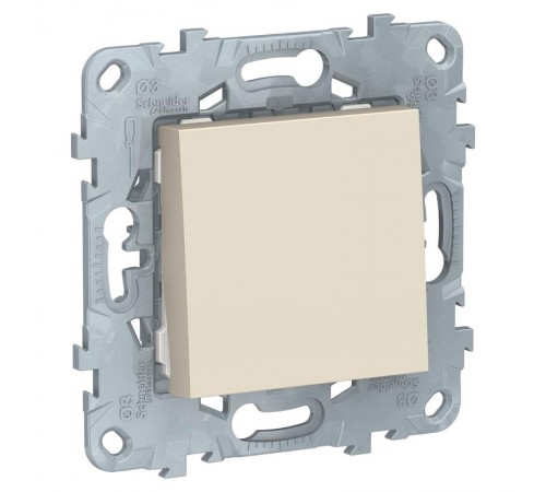 Unica New Бежевый Выключатель 1-клавишный, сх. 1, 10 AX, 250В  NU520144  Schneider Electric