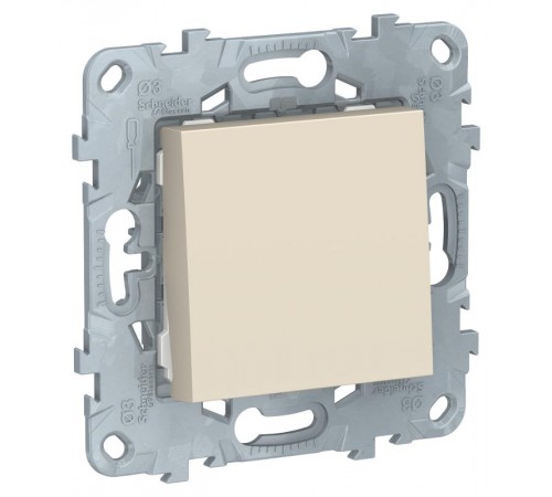 Unica New Бежевый Выключатель 1-клавишный, сх. 1, 10 AX, 250В  NU520144  Schneider Electric