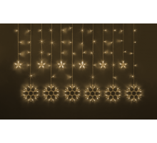 Гирлянда  95 005 NGF-D032-01 (бахрома звезды и снежинки WW 2.5*1м IP20)  95005  Navigator