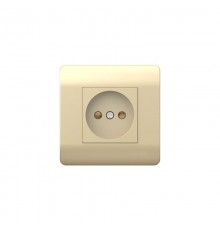 Розетка б/з со шторками, 16А, шампань(NEW3-E)  431408  CHINT