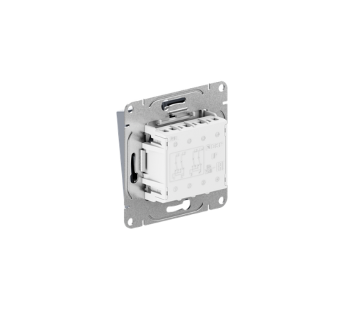 Механизм выключателя, двухклавишный, перекрёстный, алюминий Эпика EKF  UP1-SWA-22  EKF