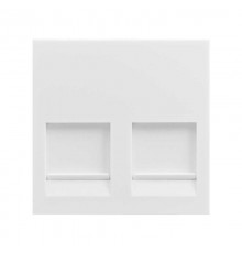 Simon S400 Адаптер со шторками 2 RJ45 BeldenCDT, белый, Simon 400  40013089-030  Simon