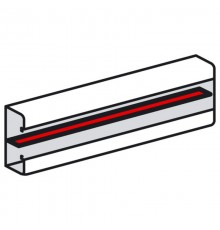 Разделительная перегородка - для кабель-каналов Metra 85x50, 100x50, 130x50 и 160x50 - 2 метра  638008  Legrand