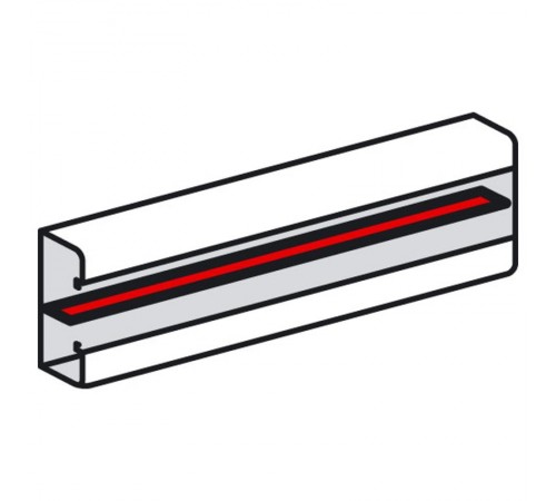 Разделительная перегородка - для кабель-каналов Metra 85x50, 100x50, 130x50 и 160x50 - 2 метра  638008  Legrand