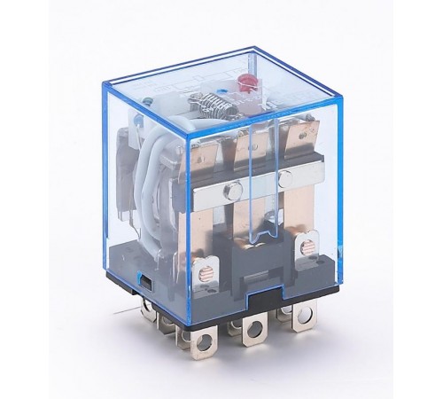 Промежуточное реле 3 конт. с инд. LED 10А 12В AC ПР-  23207DEK  DEKraft