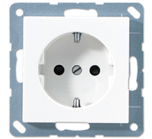 Розетка SCHUKO®; термопласт; белый  EP1420WW  Jung