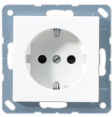 Розетка SCHUKO®; термопласт; белый  EP1420WW  Jung