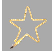 Фигура "Звездочка" цвет ТЕПЛЫЙ БЕЛЫЙ, размер 30*28 см   501-211  NEON-NIGHT
