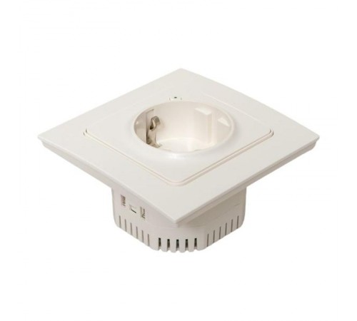 Умная розетка Стокгольм 1-местная 16А белый Zigbee  СonnectRCS-ST16-WD-ZBEKF