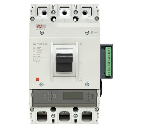 Выключатель автоматический AV POWER-3/3 400А 50kA ETU6.2  mccb-33-400-6.2-av  EKF