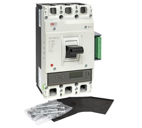 Выключатель автоматический AV POWER-3/3 400А 50kA ETU6.2  mccb-33-400-6.2-av  EKF
