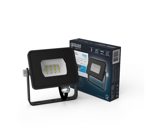 Прожектор светодиодный LED Qplus 10W IP65 6500K  613511310  Gauss