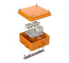Коробка огнестойкая для о/п 40-0300-FR6.0-6 Е15-Е120 100х100х50 IP55  6p, 6.0 мм.кв. 40-0300-FR6.0-6  Промрукав