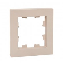 1 - местная рамка, кремовая, пластик Эпика  UP1-FPI-01 EKF
