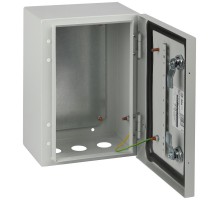Корпус металлический  OPTIMA ЩМП-25.30.15 (250х300х150) IP54 У2 серый   Б0061589  ЭРА