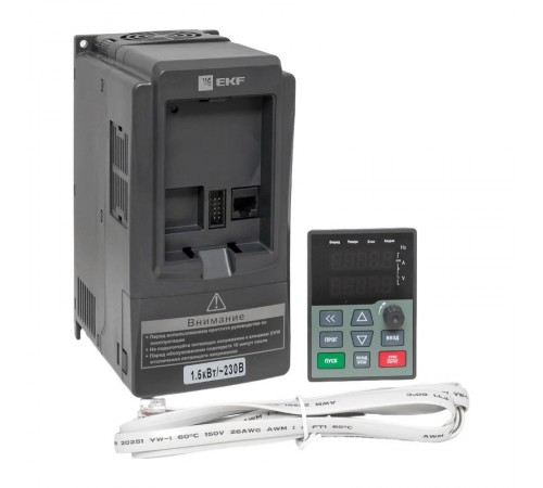 Преобразователь частоты 1,5/2,2кВт 1х230В VECTOR-100 EKF  VT100-1R5-1B  EKF