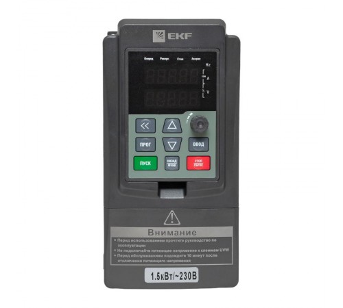 Преобразователь частоты 1,5/2,2кВт 1х230В VECTOR-100 EKF  VT100-1R5-1B  EKF