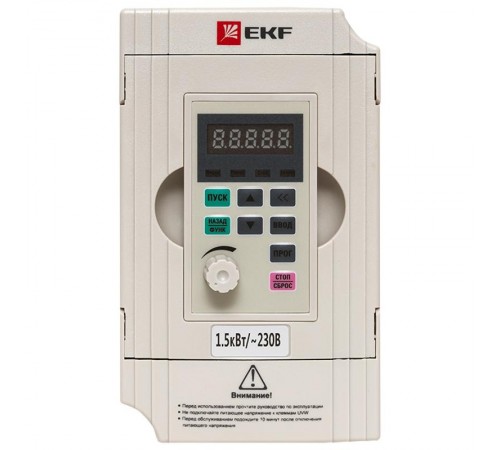Преобразователь частоты 1,5/2,2кВт 1х230В VECTOR-100 EKF  VT100-1R5-1B  EKF