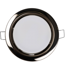 Светильник точечный встраиваемый под лампу ДВО PGX53 10639.7 15Вт GX53 IP20 никель глянцевый  1016805  Jazzway