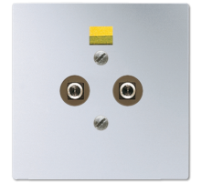 Штепсельная розетка для выравнивания потенциалов; алюминий AL2965-2 Jung