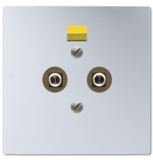 Штепсельная розетка для выравнивания потенциалов; алюминий AL2965-2 Jung