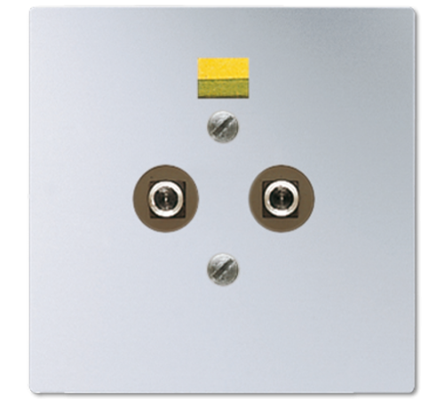 Штепсельная розетка для выравнивания потенциалов; алюминий AL2965-2 Jung