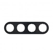 Рамка 4-постовая (черный) Vintage-Classic  889408-1  Ecoplast