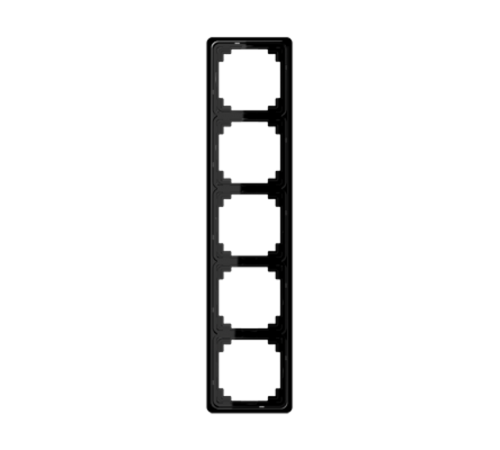 Рамка для вертикальной и горизонтальной установки, 5-кратная, черная  CDP585SW  Jung