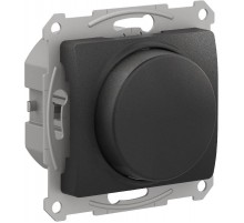 Glossa Антрацит Светорегулятор (диммер) повор-нажим LED RC 400Вт механизм  GSL000723  SE