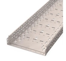 Лоток перфорированный Стандарт INOX (AISI 409) 400х80х3000 (1,0 мм) (6 м/уп)  PR16.2424  Промрукав