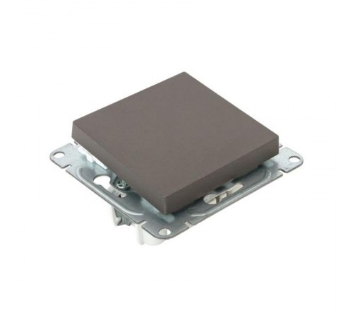 Механизм выключателя, одноклавишный, кнопочный, мокко Эпика  UP1-SWM-13 EKF