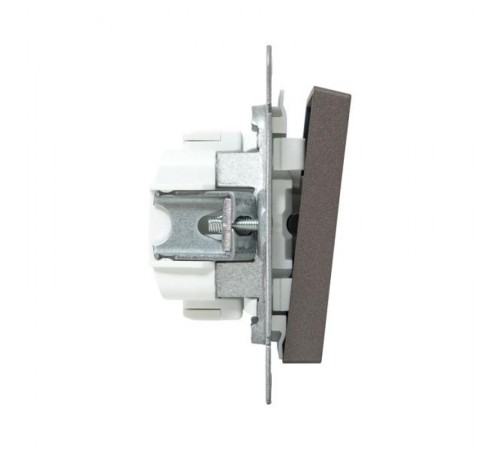 Механизм выключателя, одноклавишный, кнопочный, мокко Эпика  UP1-SWM-13 EKF