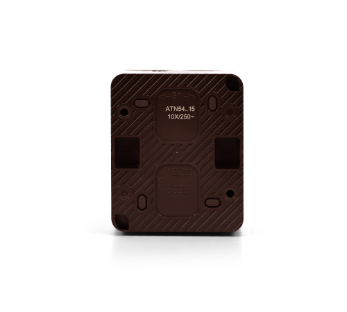 AtlasDesign Profi54 Коричневый О/У Выключатель 1-клавишный с самовозвратом 10 АХ  ATN546015  SE