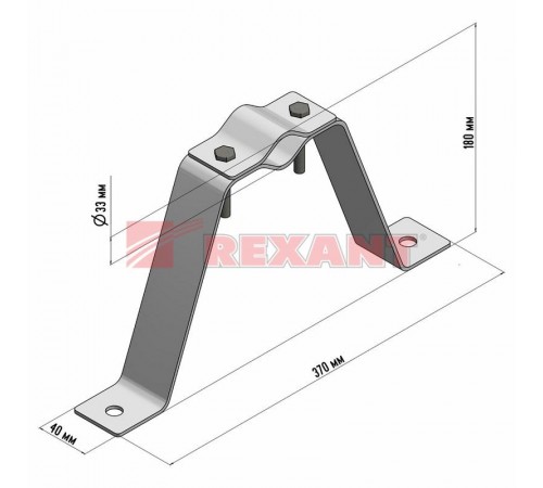 Кронштейн для мачты "Крым-1"  34-0482  REXANT