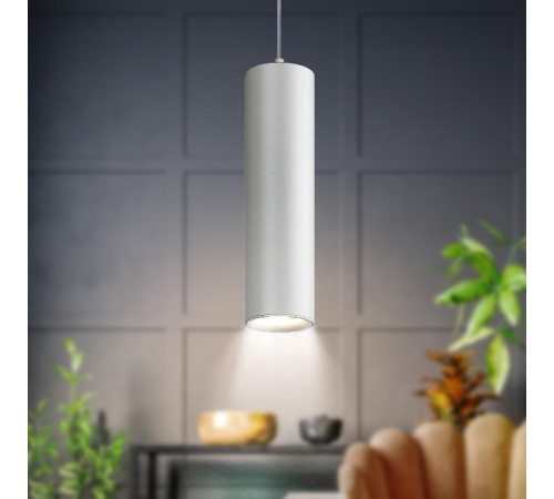 Светильник подвесной подсветка PL1 GU10 WH 300 GU10, D80*300мм, белый  Б0041508  ЭРА