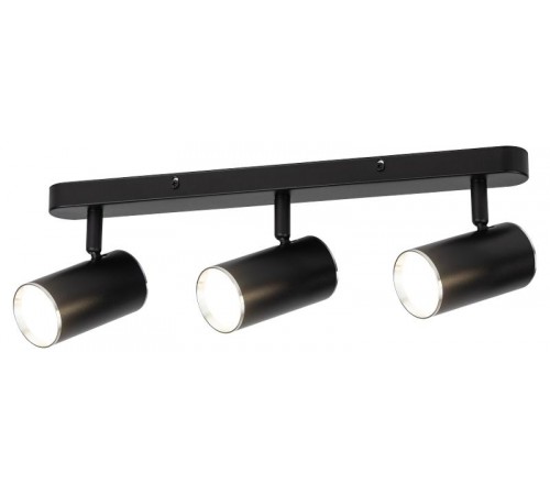Светильник настенно-потолочный спот OL35-3 BK MR16 GU10 IP20 черный хром  Б0056366  ЭРА