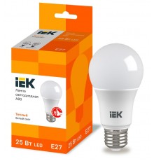 Лампа светодиодная LED A80 груша 25Вт 230В 3000К E27  LLE-A80-25-230-30-E27  IEK