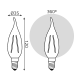 Лампа светодиодная LED 5Вт E14 220В 2700К свеча на ветру, диммируемая  104801105-D  Gauss