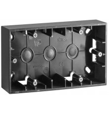 Simon 15 Графит Монтажная коробка для накладного монтажа, 2 поста  1590752-038  Simon